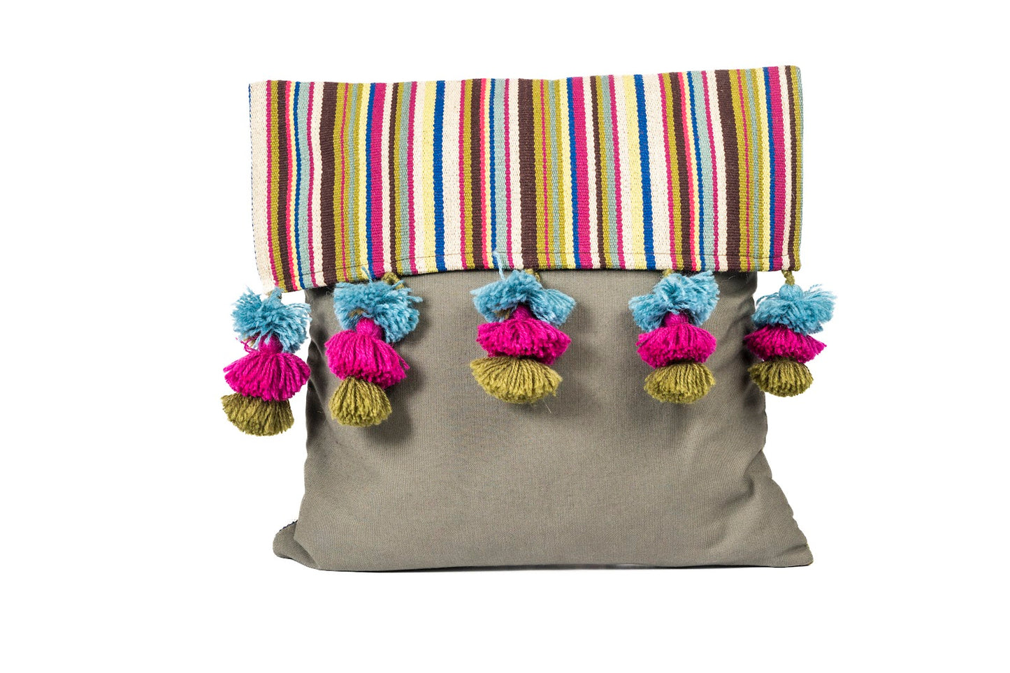 Funda Aguayo Guatemala 40x40 cms C/Flecos