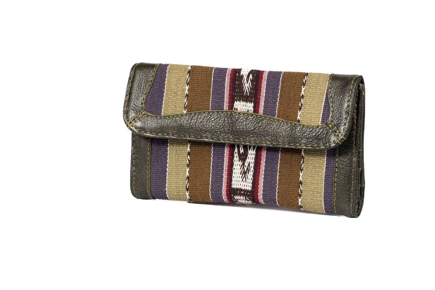 Billetera Aguayo Natural C/Cuero Varios Colores