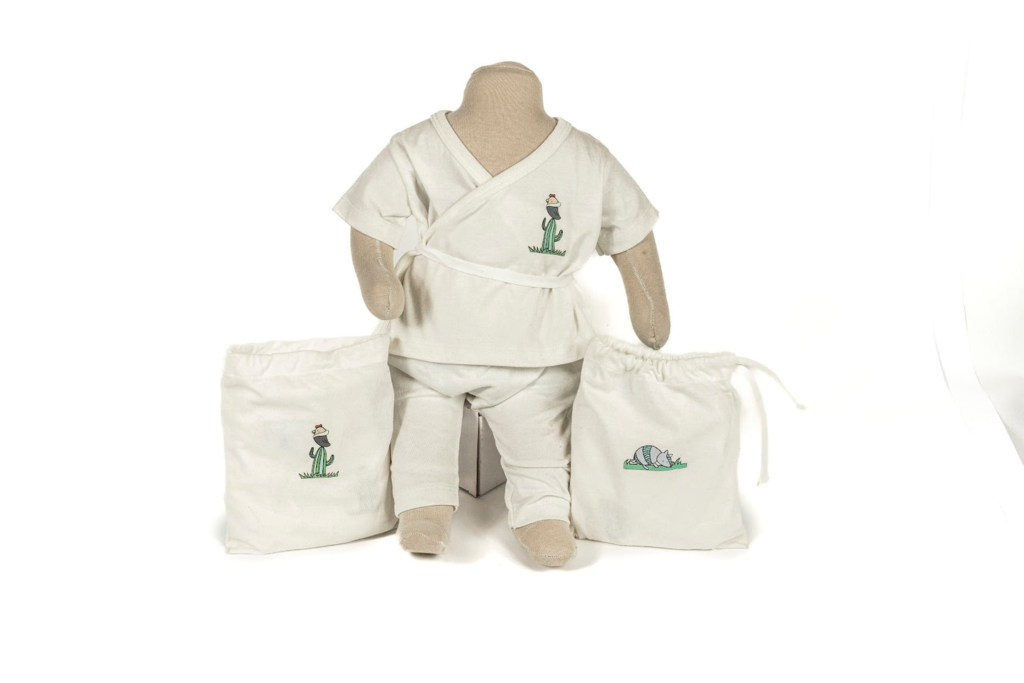 Conjunto Algodon Bebe 3M/6M/9M