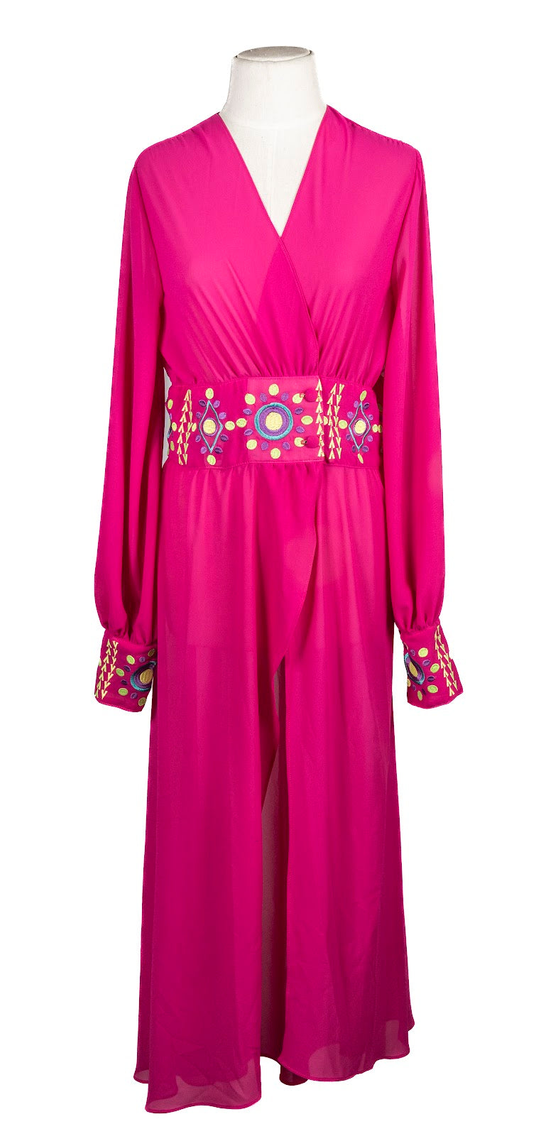 Vestido Kimono Bordado S-M-L-XL