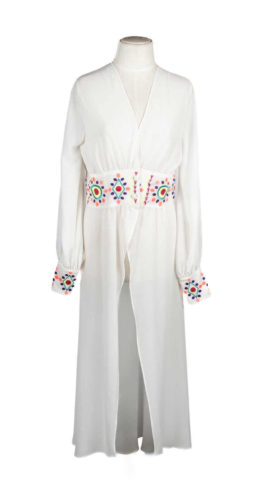 Vestido Kimono Bordado S-M-L-XL