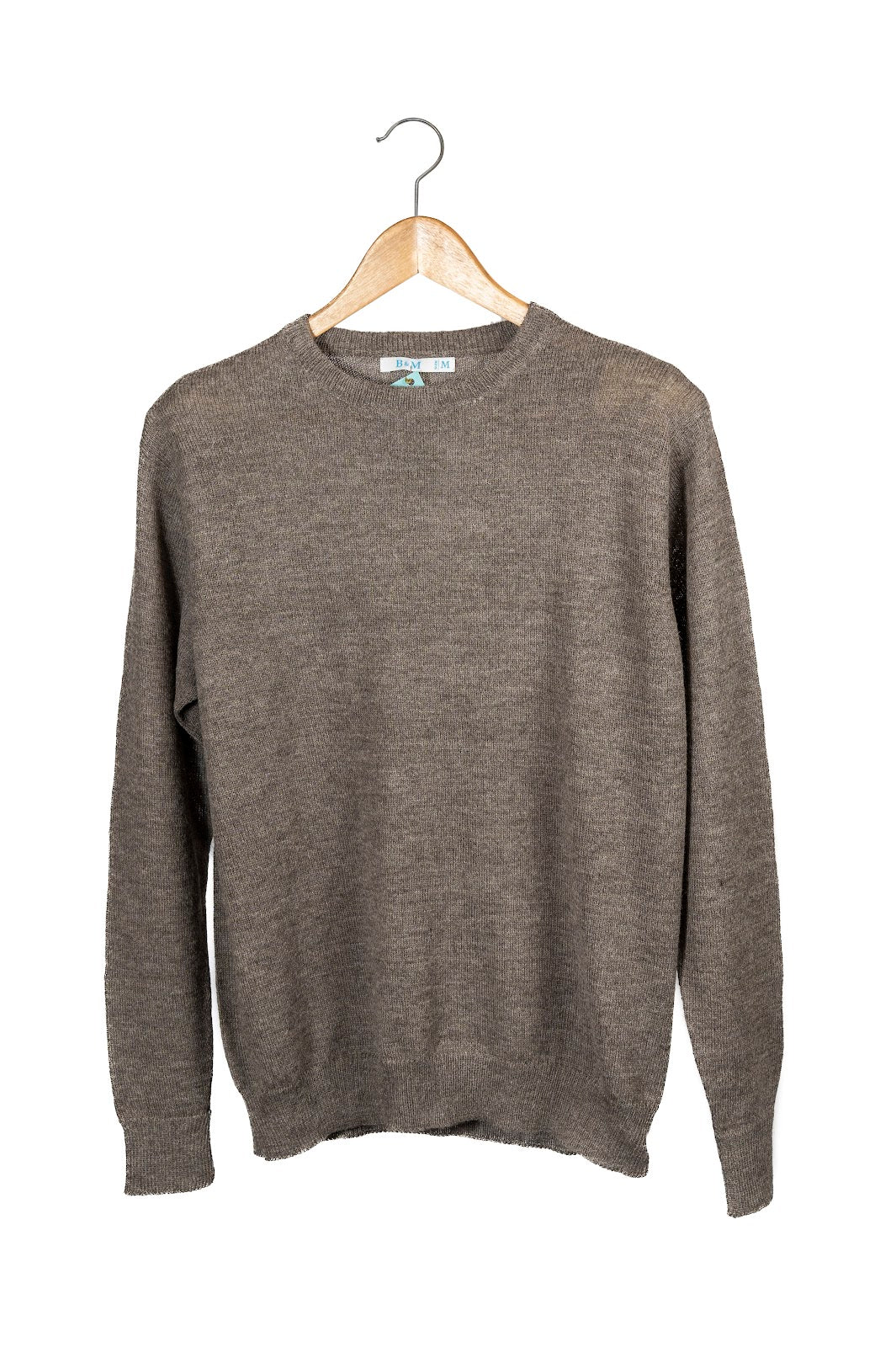 Chompa Basico Hombre Mocca S-M-L-XL Baby Alpaca