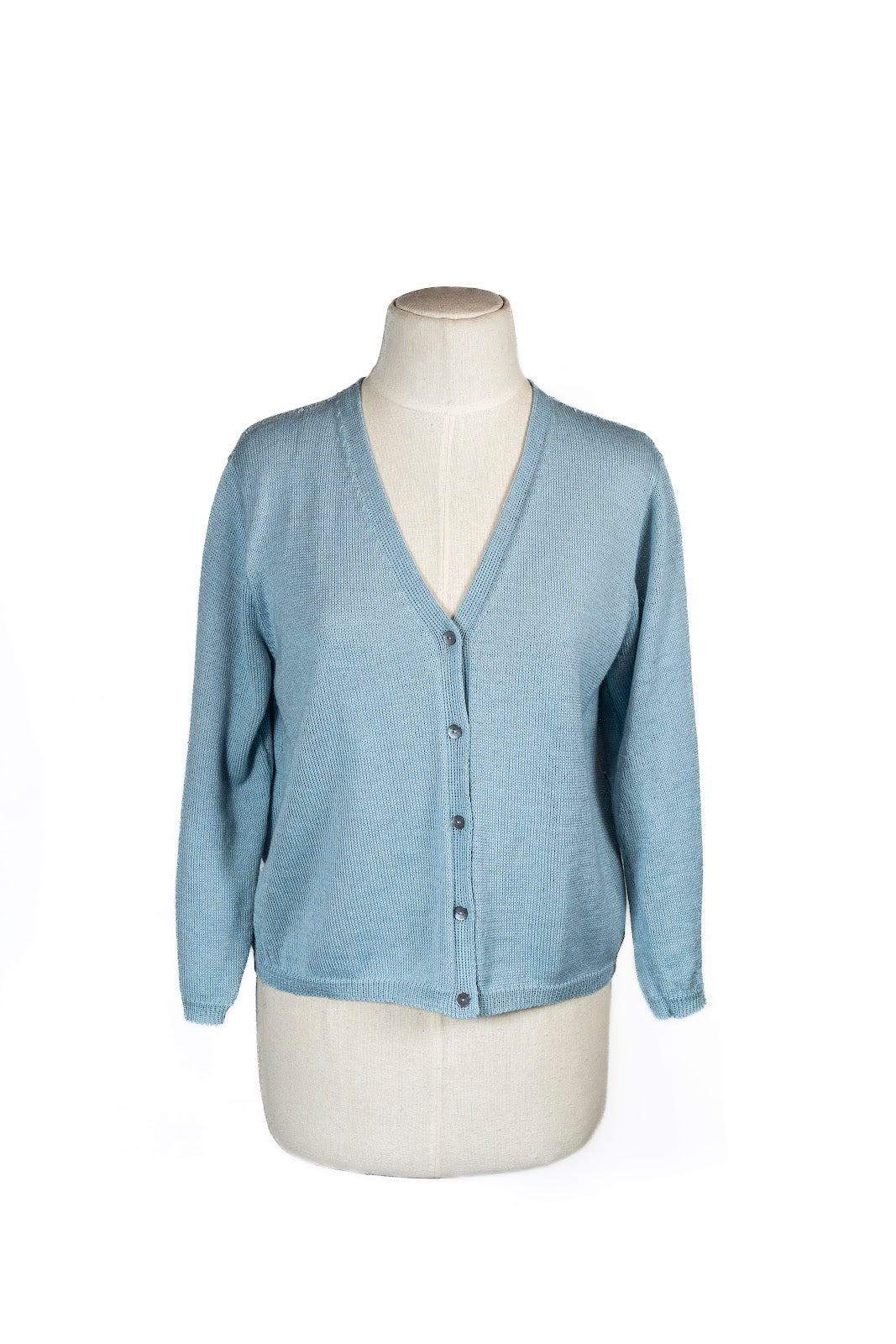 Cardigan Llama Sand/Verde/Dusty Rose L