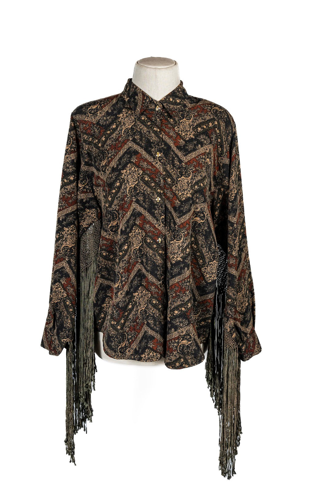 Blusa C/Flecos Verdes