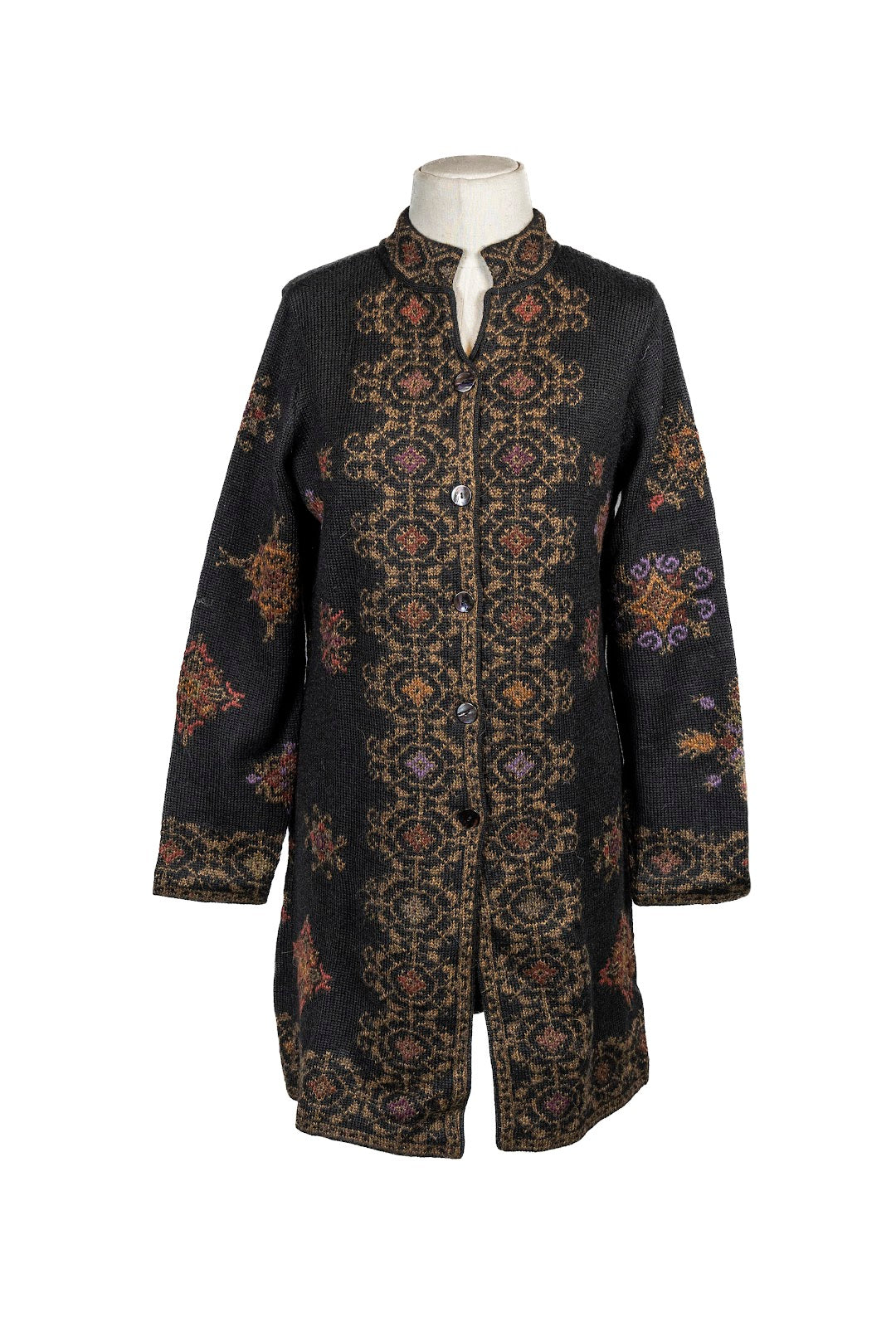 Saco Largo C/Bordado Boton Mussel XS a XL