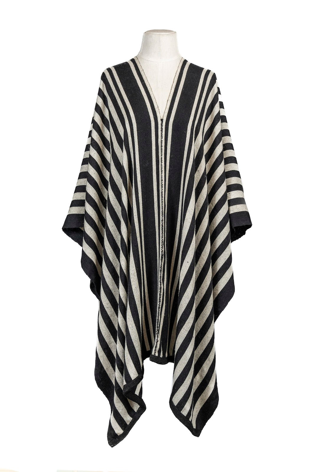 Poncho Rayas Baby Alpaca Baby Alpaca