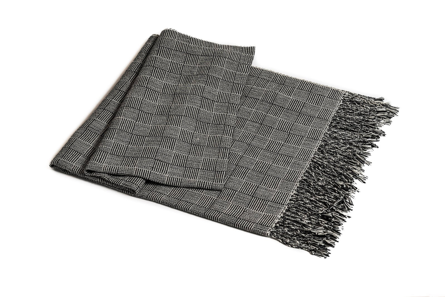 Mantilla a Cuadros Baby Alpaca