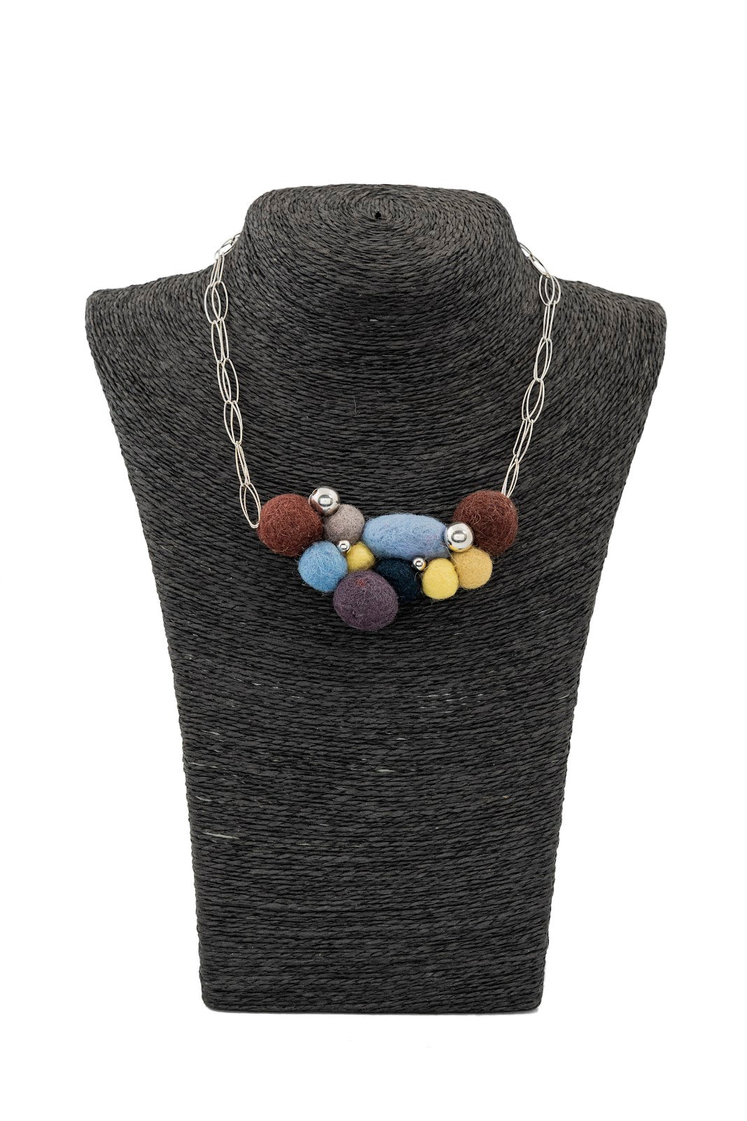 Gargantilla Cadenas y Bead Fieltro