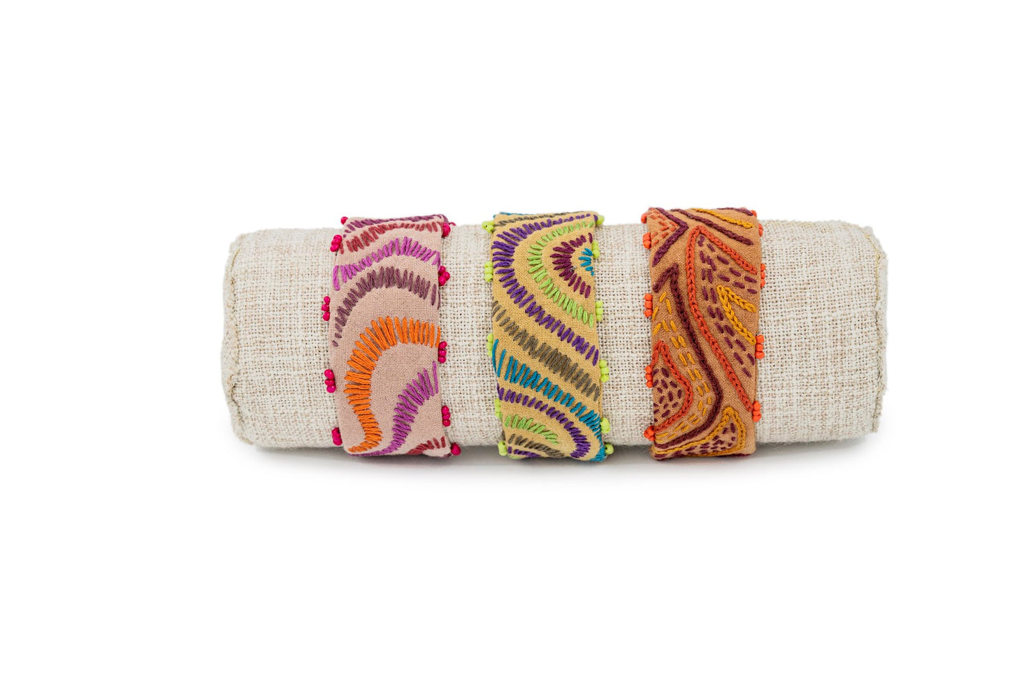 Pulsera Bordada Algodón