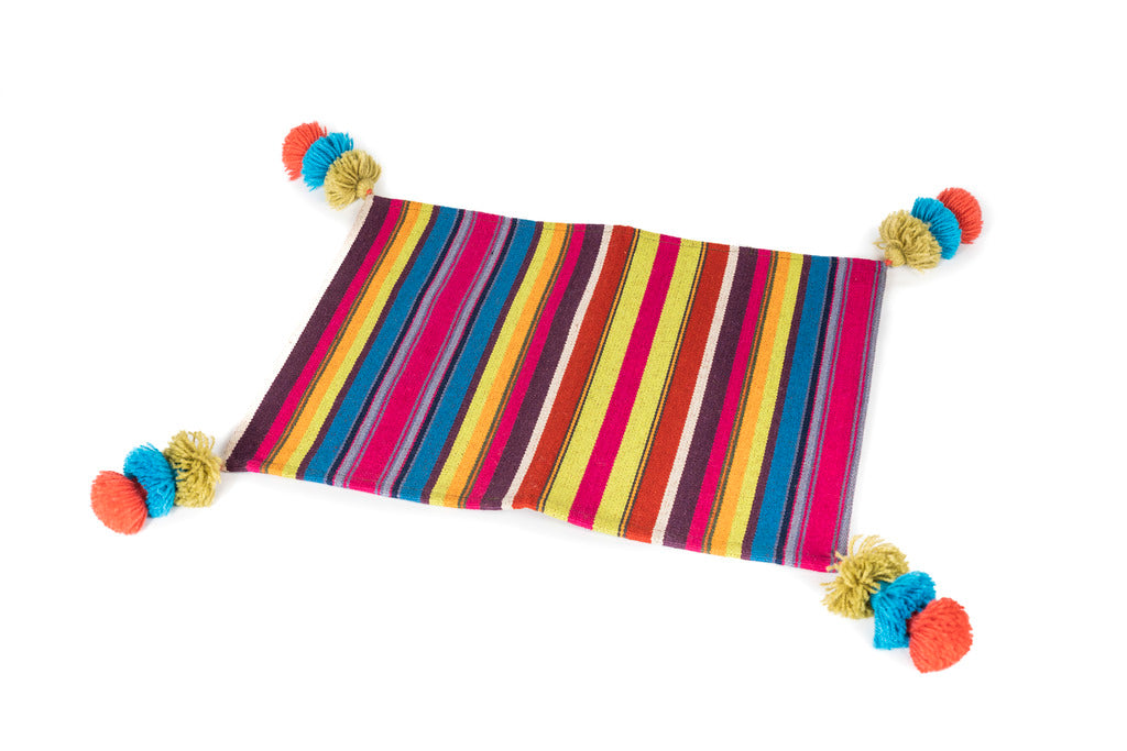 Individual Aguayo Bolivia 45x36cms C/Flecos