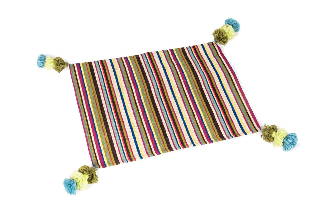 Individual Aguayo Guatemala 45x36cms C/Flecos