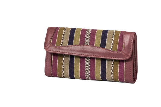 Billetera Aguayo Natural C/Cuero Varios Colores