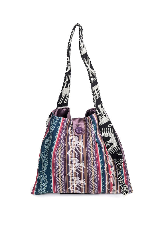 Bolso Chuti Algodon Tira Telar Tejido