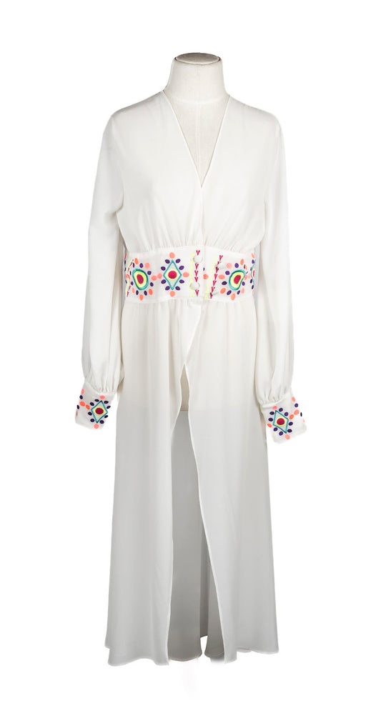 Vestido Kimono Bordado S-M-L-XL