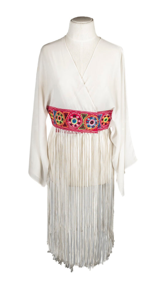 Kimono Flecos bordado Potosino S-M-L-XL