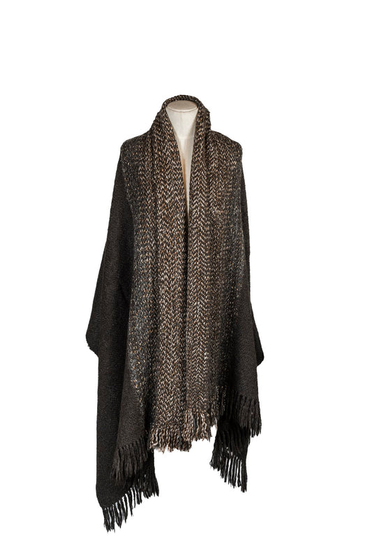 Chal Doble Cafe/Negro Baby Alpaca