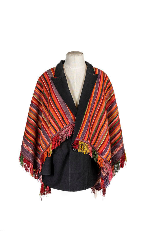Saco Negro C/Aguayo Colores