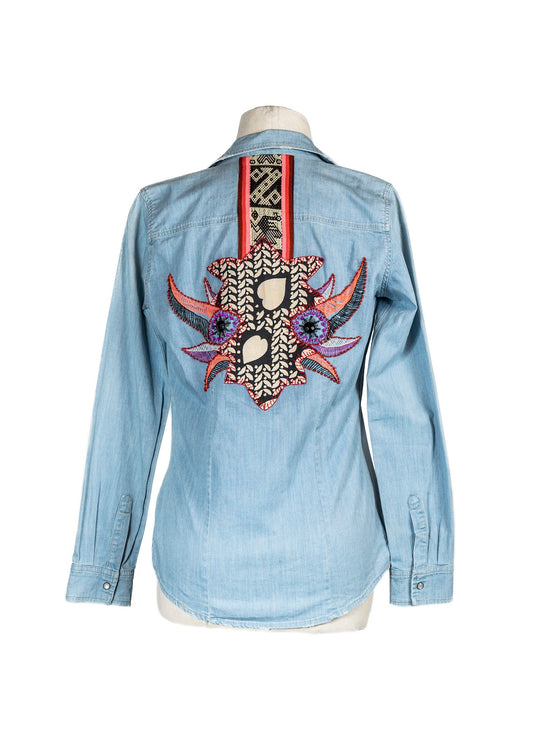 Camisa Bordada S-M-L-XL