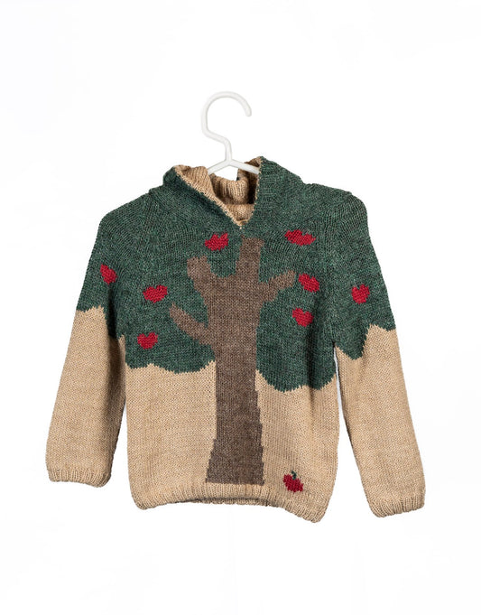 Chompa C/Capucha Reversible Manzanas 6M a 18M