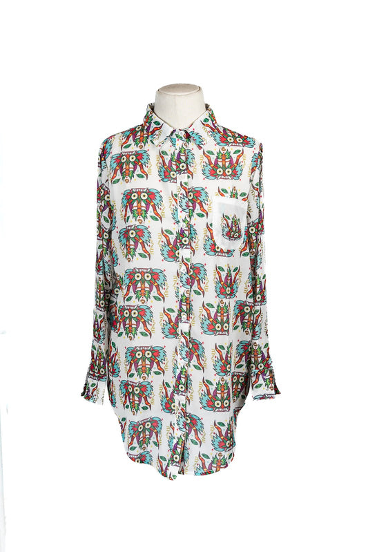 Blusa Ancha Manga Larga