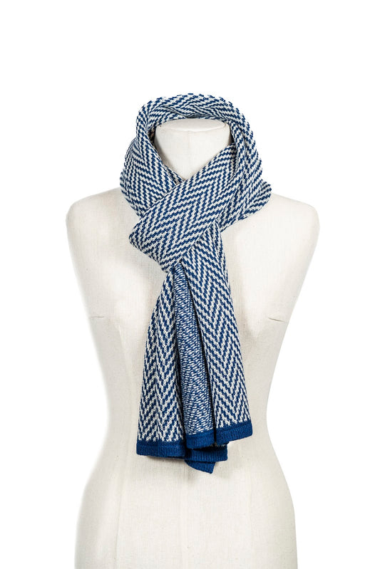 Bufanda Zig Zag Baby Alpaca Varios Colores