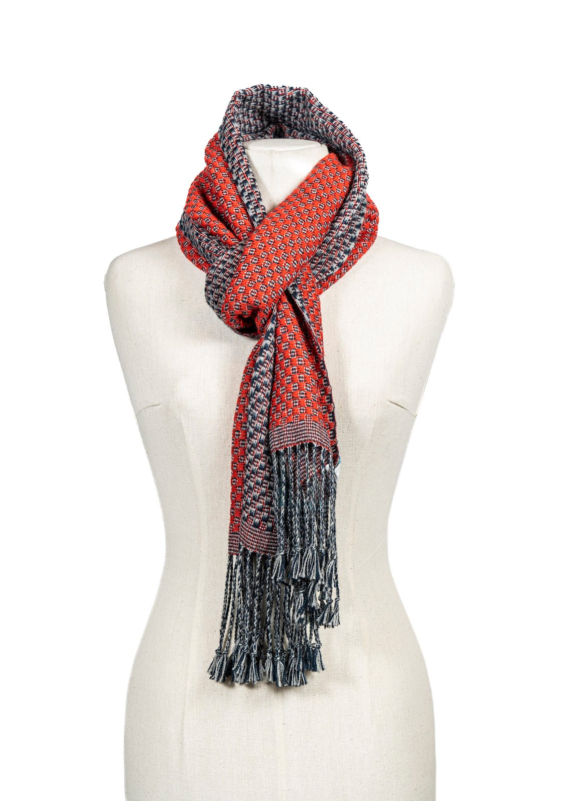 Bufanda Rivero Baby Alpaca Azul/Gris/Rojo Varios Colores