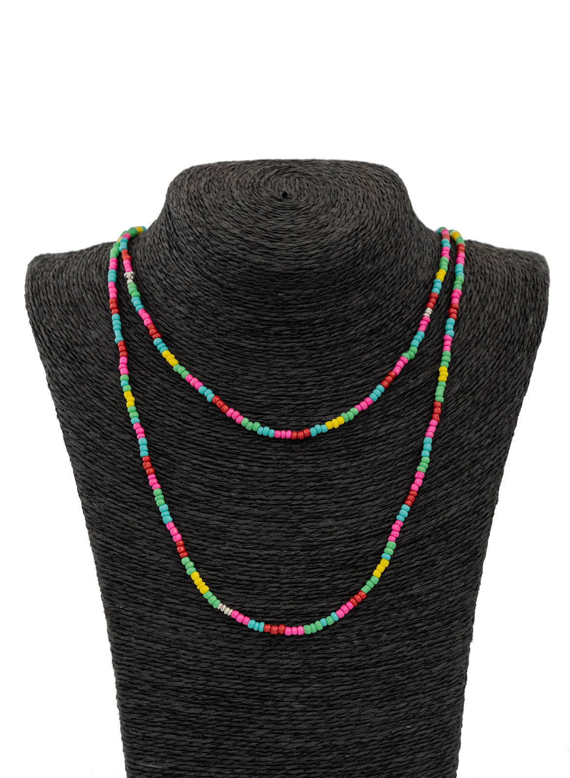 Collar C/Mostazillas de ColoresC/Bead Ag 111cm